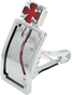 DRAG SPECIALTIES Side Mount Taillight/License Plate Mount - Curved Vertical - Maltese Cross Axel Side Mount Maltese Cross LED Taillight and License Plate Mount - Team Dream Rides
