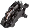 ARLEN NESS 6-Piston Caliper - Front Left - Black - 14" Ness Tech Six-Piston Differential Bore Caliper - Team Dream Rides