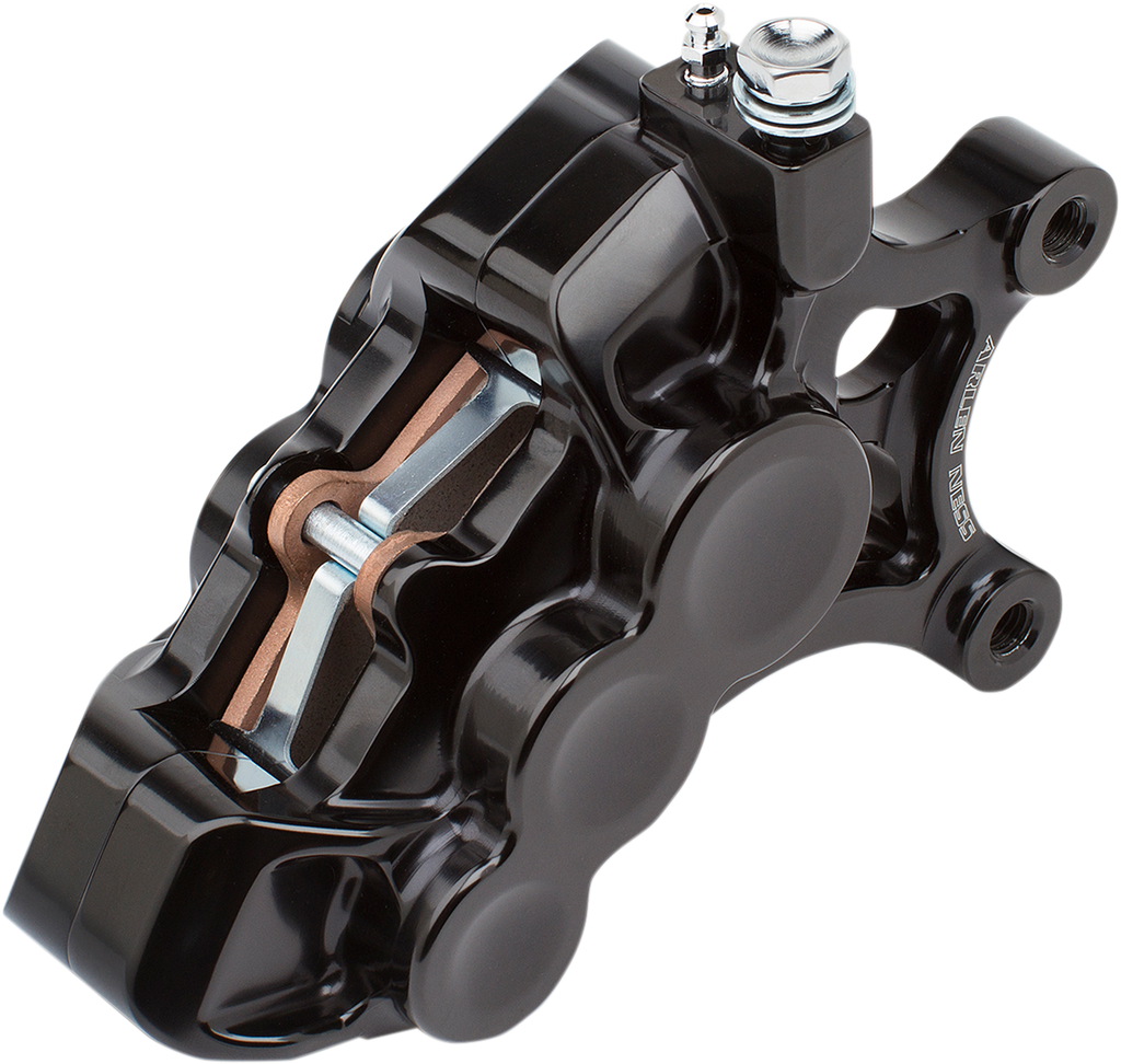 ARLEN NESS 6-Piston Caliper - Front Left - Black - 14" Ness Tech Six-Piston Differential Bore Caliper - Team Dream Rides