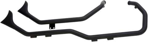 PAUGHCO Side by Side Upsweep Exhaust - Black 1-3/4