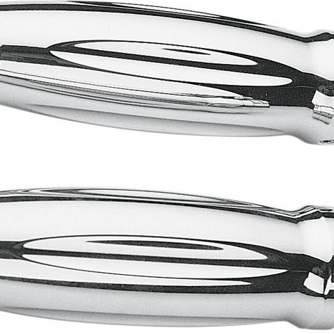 PRO-ONE PERF.MFG. Millennium Billet Grips Chrome Billet Grips - Team Dream Rides