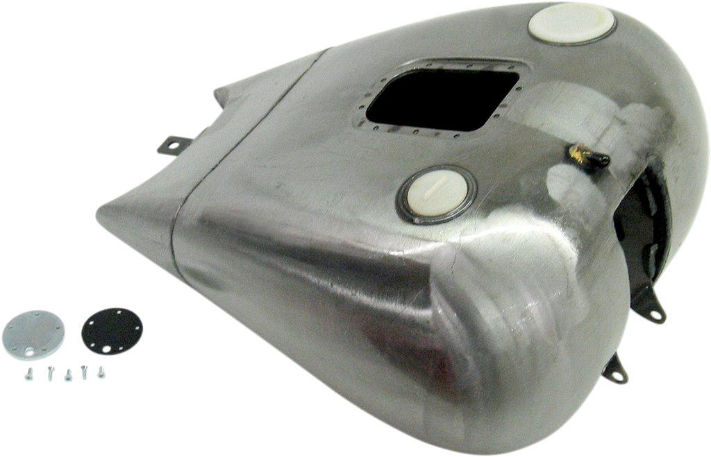 DRAG SPECIALTIES Gas Tank - 2" Extended - With Gauge Bung - FXST with EFI Extended Dash Style Gas Tank - Team Dream Rides