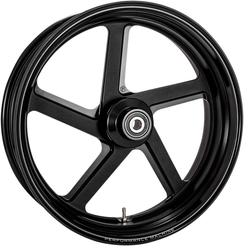 PERFORMANCE MACHINE (PM) Front Wheel - Pro-Am - Black Ops - 21 x 3.5 - With ABS One-Piece Pro-AM Aluminum Wheel - Team Dream Rides