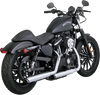 VANCE & HINES Twin Slash Mufflers - Chrome 3" Round Twin Slash Slip-On Mufflers - Team Dream Rides