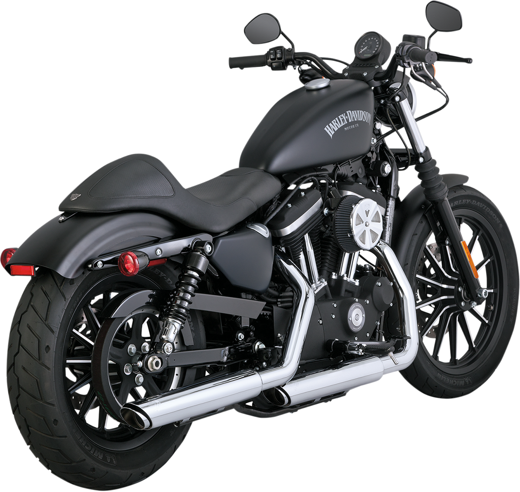 VANCE & HINES Twin Slash Mufflers - Chrome 3" Round Twin Slash Slip-On Mufflers - Team Dream Rides