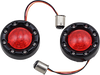 CUSTOM DYNAMICS Bullet Turn Signal 1157 - Black - Red Lens ProBEAM® Bullet Ringz™ 1157 Rear Turn Signals - Team Dream Rides