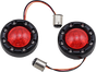 CUSTOM DYNAMICS Bullet Turn Signal 1157 - Black - Red Lens ProBEAM® Bullet Ringz™ 1157 Rear Turn Signals - Team Dream Rides