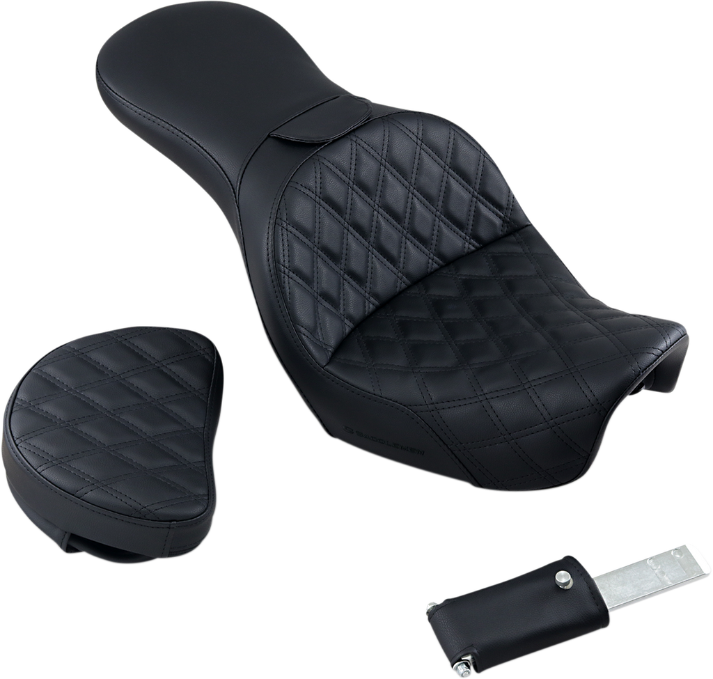 SADDLEMEN Explorer Seat - Backrest - FXD Explorer Seat - Team Dream Rides