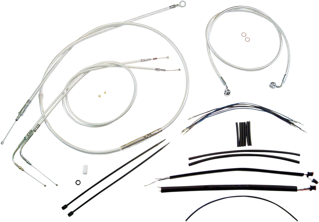 MAGNUM Sterling Chromite II® Control Cable Kit Sterling Chromite II® Designer Handlebar Installation Kit - Team Dream Rides