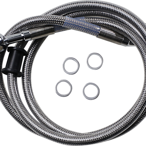 DRAG SPECIALTIES Brake Line - XL '18+ - Stainless Steel Standard Length Brake Line Kit - Team Dream Rides