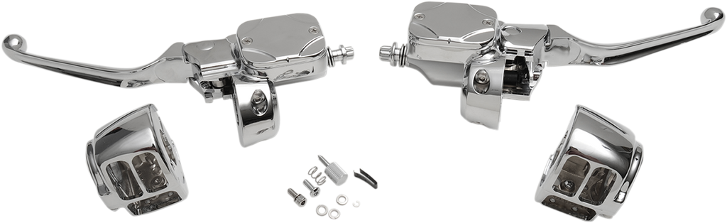 DRAG SPECIALTIES 9/16" Master Cylinder Handlebar Controls for Hydraulic Clutch Handlebar Control Kit — Hydraulic - Team Dream Rides