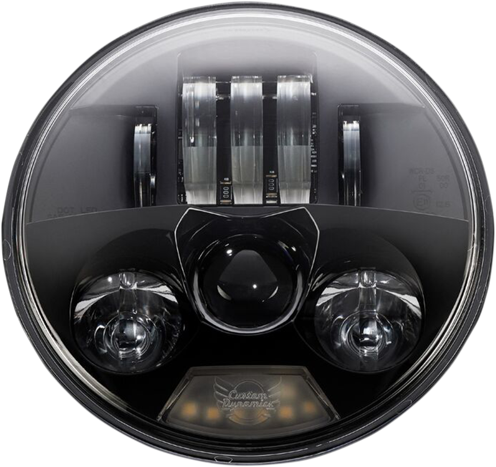 CUSTOM DYNAMICS ProBEAM LED Headlamp 5-3/4" - Black 5.75" ProBEAM® LED Headlamp - Team Dream Rides