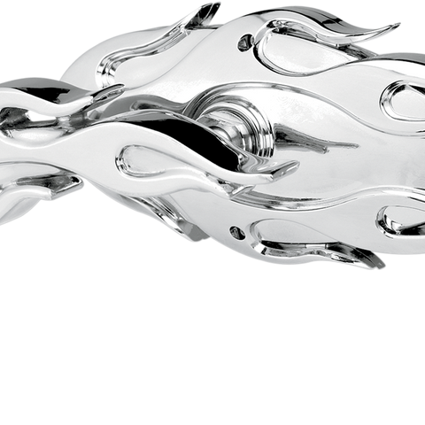 ARLEN NESS Mirror - Left - Chrome Micro-Mirror — Flamed - Team Dream Rides