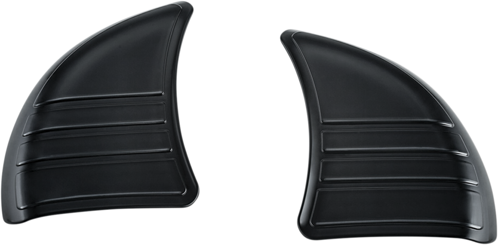 KURYAKYN Inner Fairing Cover - Black Tri-Line Inner Fairing Cover Plates - Team Dream Rides