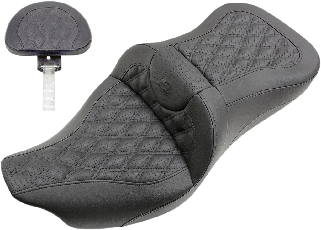 SADDLEMEN Lattice Stitch Roadsofa™ Seat - Backrest LS Roadsofa™ Seat - Team Dream Rides