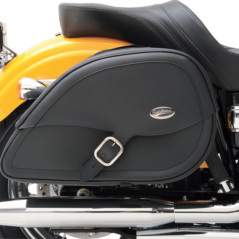 SADDLEMEN Saddlebag - Teardrop - XL Rigid-Mount Specific Fit Teardrop Saddlebags - Team Dream Rides