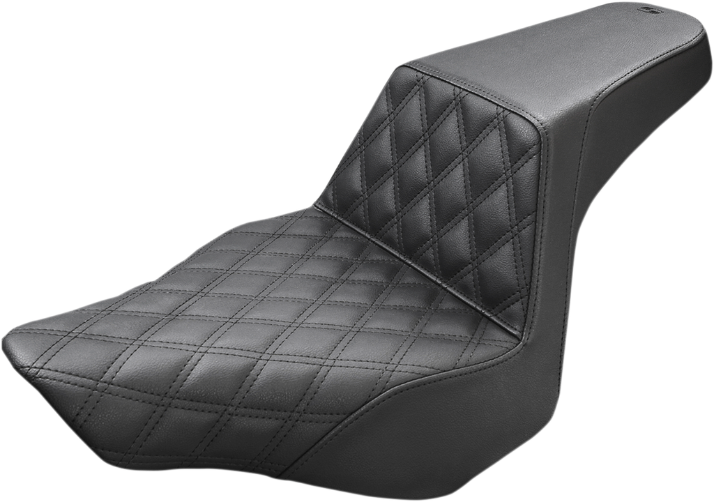 SADDLEMEN Step Up Seat - Driver Lattice Stitched - FXSB Step Up Seat — Front Lattice Stitch - Team Dream Rides