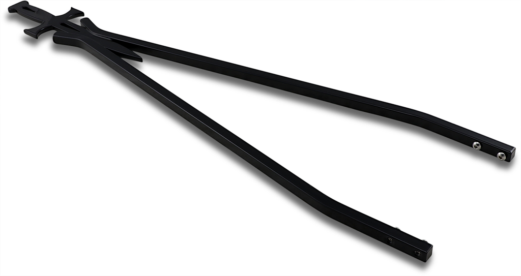 CYCLE VISIONS Sissy Bar Stick - Black - 30" Daggertude - Wide Styled Sissy Bar Sticks - Team Dream Rides