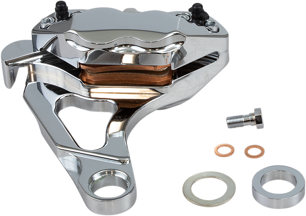 HAWG HALTERS 4-Piston Rear Caliper - Softail 4-Piston Brake Caliper - Team Dream Rides