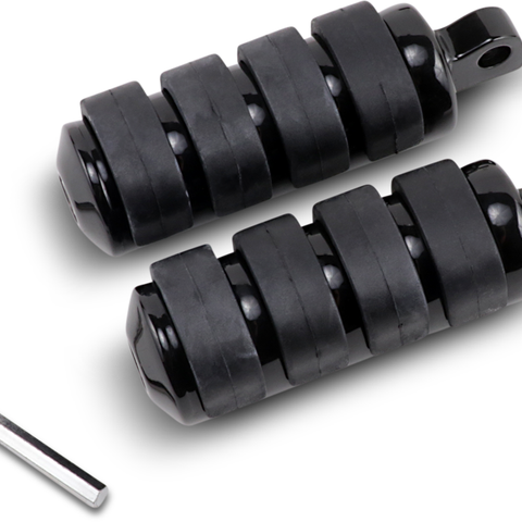 DRAG SPECIALTIES Soft-Ride Footpeg - Black - Large Soft-Ride Foot Peg - Team Dream Rides