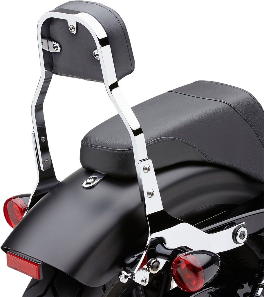 COBRA Backrest Kit - 11" - Chrome - Softail Detachable Backrest Kit - Team Dream Rides
