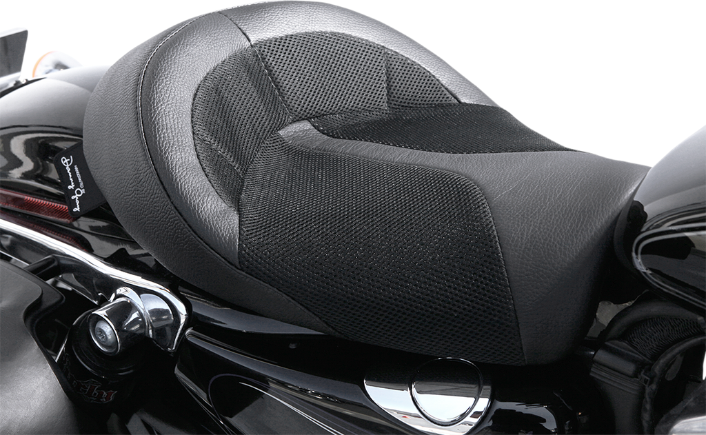DANNY GRAY BigIST Seat - Air - Leather - XL '04-'19 BigIST Solo Seat — BigIST Air - Team Dream Rides