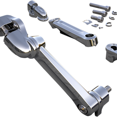 CIRO Adjustable Passenger Peg Mount - Chome Passenger Peg Mounts - Team Dream Rides