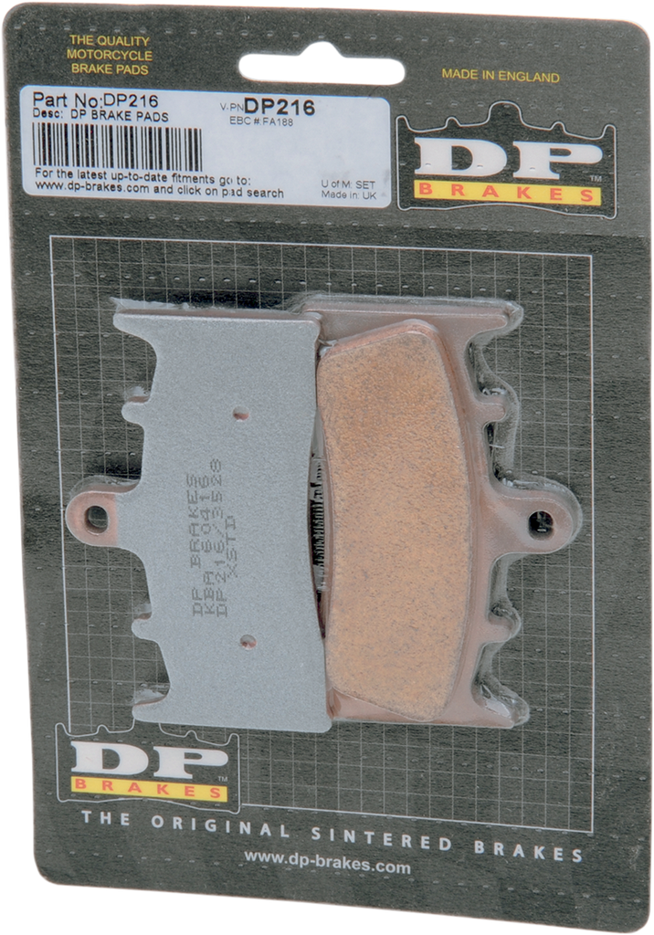 DP BRAKES Standard Brake Pads - Kawasaki/Suzuki Standard DP Sintered Brake Pads - Team Dream Rides