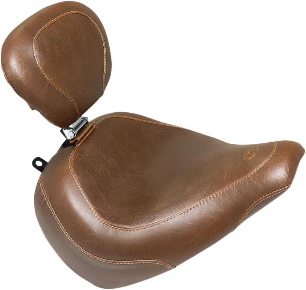 MUSTANG Wide Tripper Seat - Driver's Backrest - Brown Wide Tripper™ Seat - Team Dream Rides