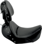 SADDLEMEN Studded Heels Down Seat - Backrest - Dyna Heels Down Solo Seat - Team Dream Rides