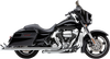 COBRA Dual Speedster Exhaust - Chrome - Fishtail -  '10-'16 Dresser Speedster Dual Exhaust System - Team Dream Rides