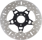 EBC Brake Rotor - Black Carrier - FSD010BLK FSD Series Stainless Steel Front Brake Rotor for Big Twins - Team Dream Rides