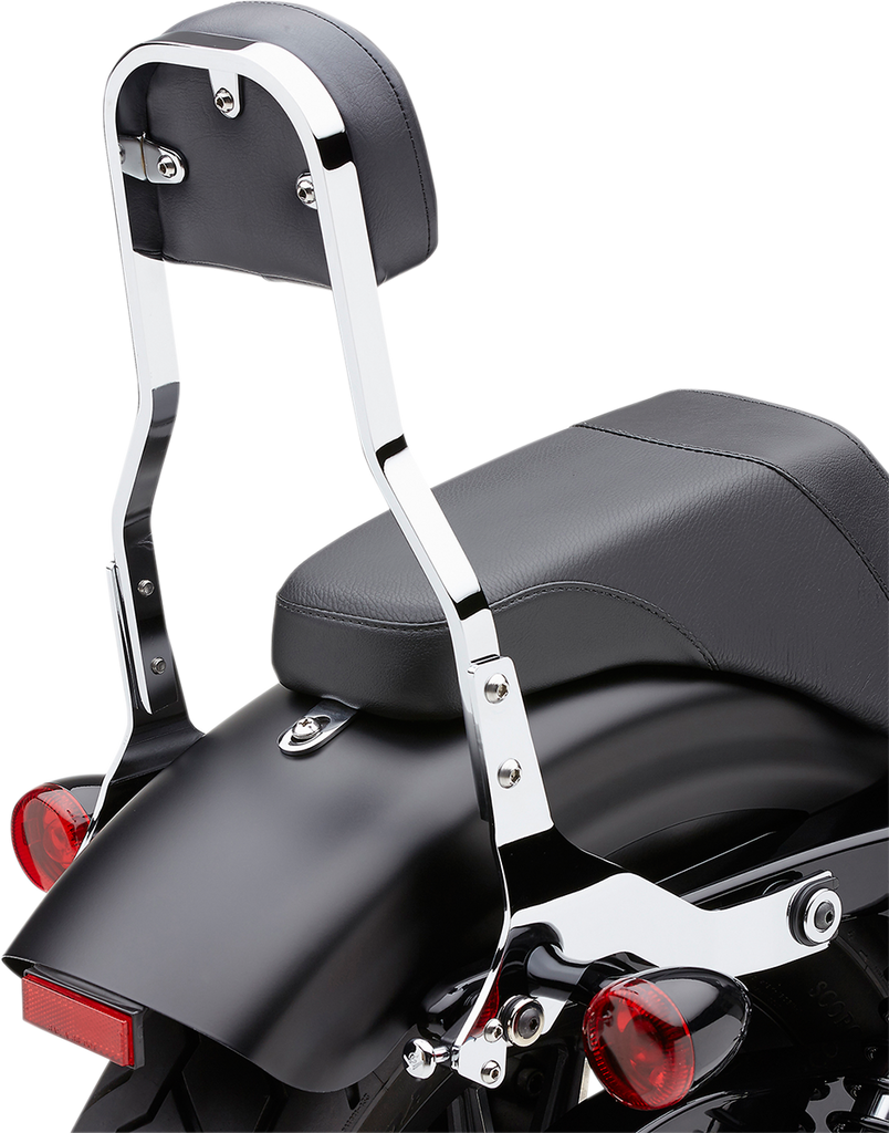 COBRA Backrest Kit - 14" - Chrome - Softail Detachable Backrest Kit - Team Dream Rides