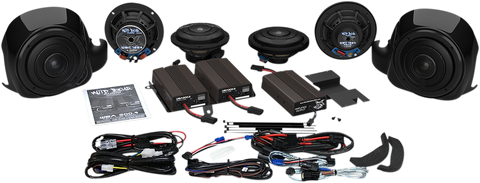 WILD BOAR AUDIO Whole Hog - Amp & Speaker - 900W Whole Hog 900 Watt Six Speaker Kit - Team Dream Rides
