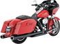 VANCE & HINES Hi Output Mufflers - Black Hi-Output Slip-On Mufflers - Team Dream Rides