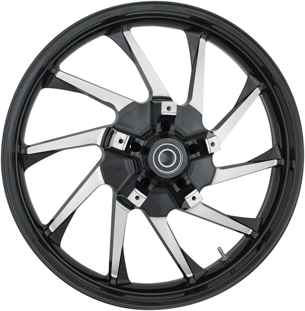 COASTAL MOTO Front Wheel - Hurricane - Black - 21" - '00-'07 FL Precision Cast Custom 3D Front Wheels - Team Dream Rides