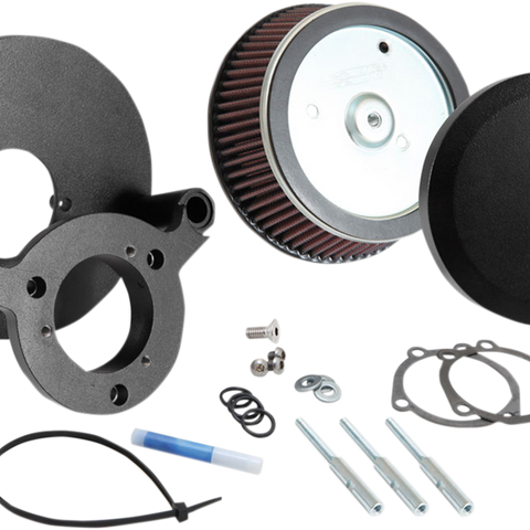 K & N Intake Kit Twin Cam Hammer Black Street Metal Air Intake System - Team Dream Rides