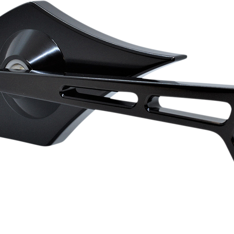 PRO-ONE PERF.MFG. Mirror - Black - Right Billet Aluminum Mirrors with Clear Glass — Weekend Warrior - Team Dream Rides