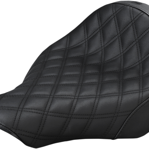 SADDLEMEN Renegade Seat - Lattice Stitched - Black - FXSB Renegade LS Solo Seat - Team Dream Rides