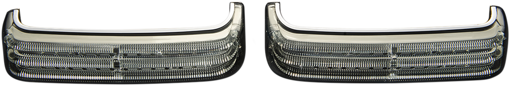CUSTOM DYNAMICS Saddlebag LED Lights - Sequential - Chrome/Smoke LED Sequential Low-Profile BAGZ™ Saddlebag Lights - Team Dream Rides