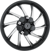 COASTAL MOTO Front Wheel - Hurricane - Black - 21" - '00-'07 FL Precision Cast Custom 3D Front Wheels - Team Dream Rides