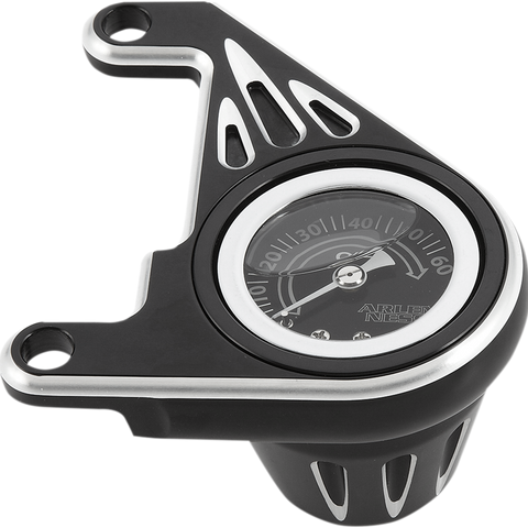 ARLEN NESS Oil Pressure Gauge Kit - Deep Cut with Black Anodized Finish Oil Pressure Gauge Kit — Deep Cut - Team Dream Rides