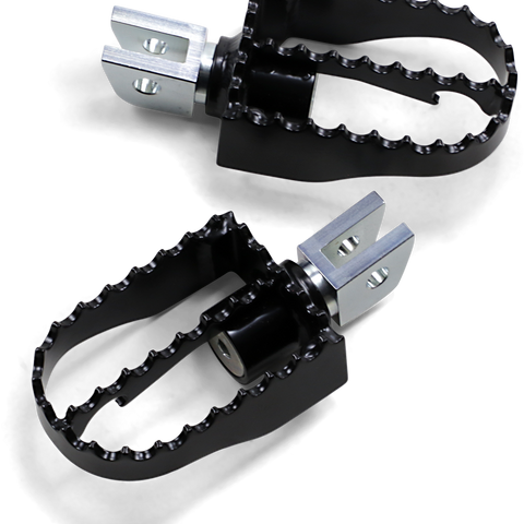 BURLY BRAND MX Rider Pegs - Black MX-Style Footpegs - Team Dream Rides