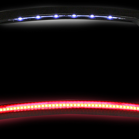 CUSTOM DYNAMICS License Plate Frame - Radius - Black All-in-One License Plate Frame - Team Dream Rides