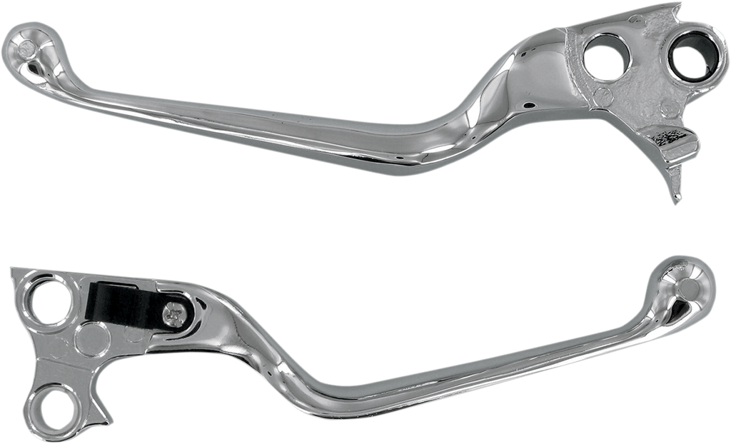 DRAG SPECIALTIES Chrome Lever Set Wide Blade Lever Set - Team Dream Rides