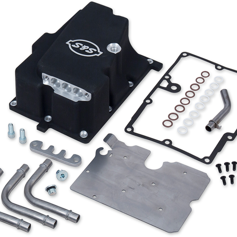 S&S CYCLE Motor Install Kit - Black - FXD Long-Block Installation Kit - Team Dream Rides
