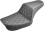 SADDLEMEN Step Up Seat - Lattice Stitched - Dyna Step Up Seat — Lattice Stitched - Team Dream Rides