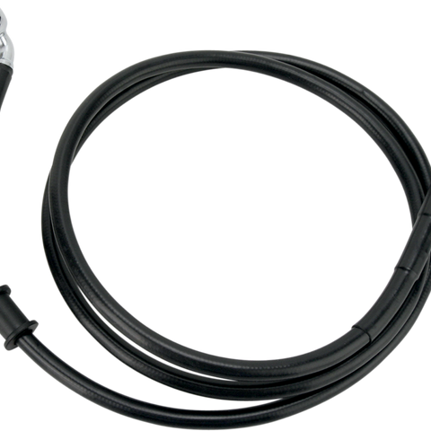 DRAG SPECIALTIES Brake Line - Front - Black - +6