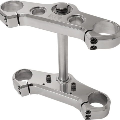 SPEED MERCHANT Elite Triple Trees - Polished - 49 mm - FXD Elite 49 mm Triple Tree - Team Dream Rides