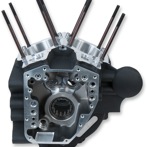 S&S CYCLE Crankcase - Black Dyna Engine Case - Team Dream Rides
